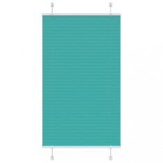 vidaXL Jaluzea plisată verde petrol 70x150 cm Lățime țesătură 69,4 cm
