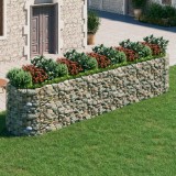 Strat &icirc;nălțat gabion, 500x100x100 cm, fier galvanizat
