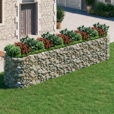 Strat &amp;icirc;nălțat gabion, 500x100x100 cm, fier galvanizat foto