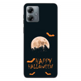 Husa compatibila cu Motorola Moto G14 Silicon Gel Tpu Model Happy Halloween Luna Plina