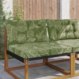 vidaXL Perna pentru canapea de exterior 2 pcs Design cu frunze 900911