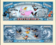!!! SUA = FANTASY NOTE (TJ6) = DESENE ANIMATE : ELEFANTUL DUMBO - 2018 - UNC