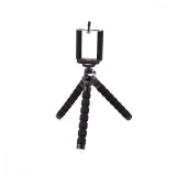 Trepied flexibil ajustabil pentru telefon, GoPro, Smartphone, Tableta, camera foto, camera cu cap rotativ si de actiune, Negru