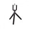 Trepied flexibil ajustabil pentru telefon, GoPro, Smartphone, Tableta, camera foto, camera cu cap rotativ si de actiune, Negru