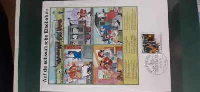 Germania-Transport,locomotive ,trenuri-Intreg postal expozitie ,tiraj mic (T1) foto
