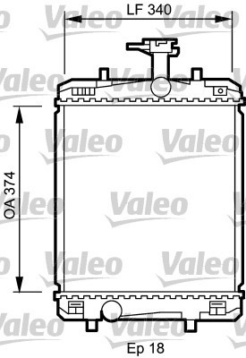 VALEO 735072 Radiator racire motor