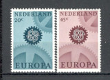 Tarile de Jos/Olanda.1967 EUROPA SE.390, Nestampilat