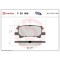 Placute frana Lexus Rx ( U3) 02.03-12.08; Toyota Highlander / Kluger ( U2) 06.00-12.10, Spate, BREMBO