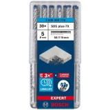 Bosch EXPERT SDS plus-7X - Set burghie SDS-Plus 5 mm 30 bucati beton armat