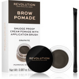 Cumpara ieftin Makeup Revolution Brow Pomade pomadă pentru spr&acirc;ncene culoare Graphite 2.5 g