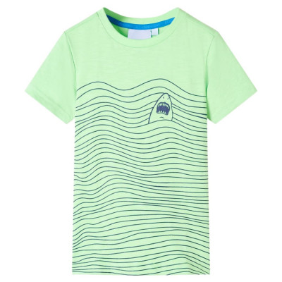 Tricou pentru copii, verde neon, 116 GartenMobel Dekor foto