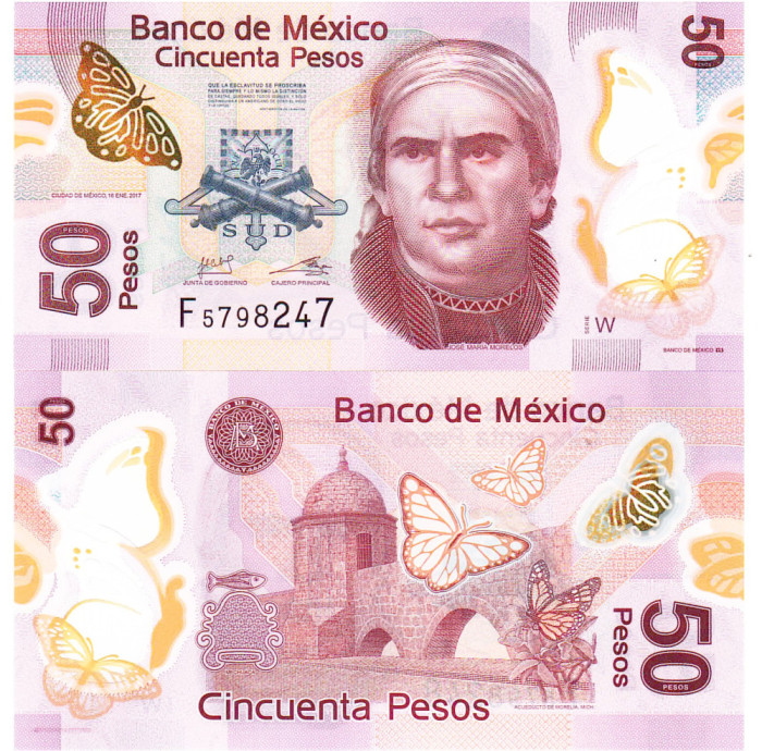 Mexic 50 Pesos 2017 P-123 UNC