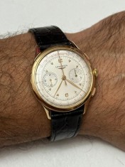 CEAS AUR 18K LONGINES - Cal. 30CH - Ref. 5967 - Chrono - 1958 - RAR - Servisat ! foto