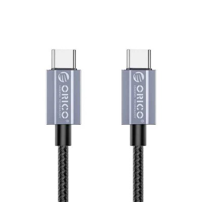 Cablu USB Orico GQA100-15-BK 100W USB Type-C - USB Type-C 1.5m negru textil foto