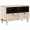 vidaXL Cabinet TV cu sertar Alb 70 x 33 x 46 cm Lemn masiv de mango 4018117