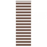 vidaXL Jaluzea tip zebra maro lățime țesătură 80,9 cm poliester