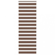 vidaXL Jaluzea tip zebra maro lățime țesătură 70,9 cm poliester