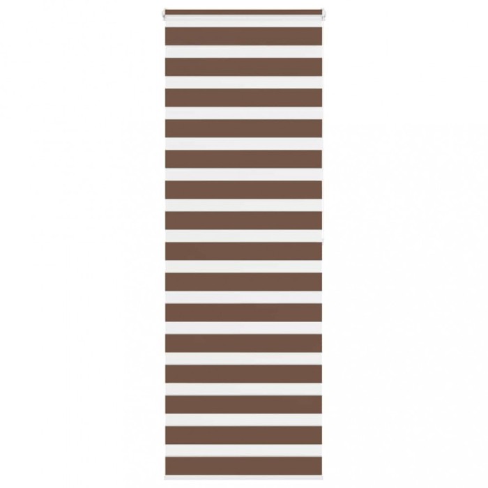 Jaluzea tip zebra maro lățime țesătură 70,9 cm poliester