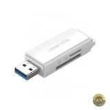 Cititor Card USB 3.0 UGREEN CM104 SD - microSD Alb