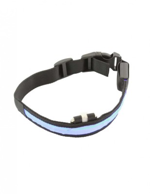 Zgarda pentru pisica sau caine iluminata cu LED culoare Albastra AVX-AG232A foto