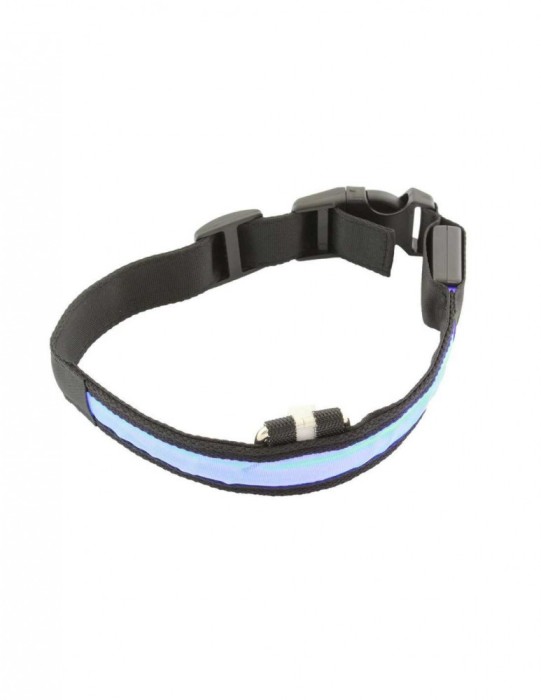 Zgarda pentru pisica sau caine iluminata cu LED culoare Albastra AVX-AG232A