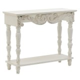 Cumpara ieftin Consola din lemn Antique Cream 106 x 40 x 86 cm