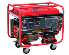 WG 5-200A Generator de sudura monofazat (2 x 220V) cu pornire electrica, motor... foto