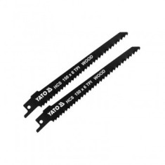 Set 2 lame pentru fierastrau sabie Yato YT-33922, 150 mm, 6 TPI, pentru lemn