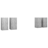 Cumpara ieftin Dulapuri TV, 4 buc, gri beton, 30,5x30x60 cm, lemn prelucrat