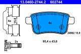 ATE 13.0460-2744.2 set placute frana,frana disc