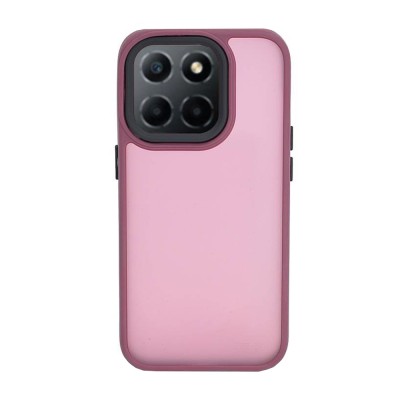 Husa cu protectie la camere si finisaj mat compatibil honor x6, smoked, bordo foto