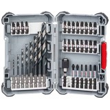 Bosch 2608577148 - Set accesorii insurubare si burghie metal 35 bucati