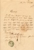 Principatele Unite - Muntenia - document postal din Braila datat 1860 cu stampila rarisima negativa POȘCITA BRAILA