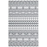 Outsunny Covor Reversibil de Exterior Impermeabil, din Paie de Plastic, 182x274 cm, Gri &Icirc;nchis și Alb | Aosom Romania