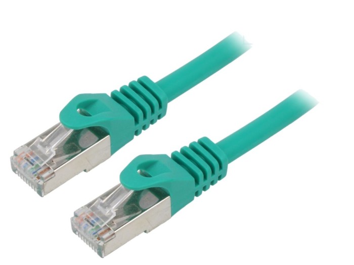 Cablu Patch Cord S/FTP Cat6a LSZH Verde