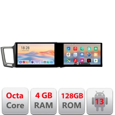 Navigatie TOYOTA RAV 4 2013-2018 Kit-247 Edotec 2 ecrane 8 core 4+128 21.6 inch Incell android Wifi 5Ghz gps internet CarStore Technology foto