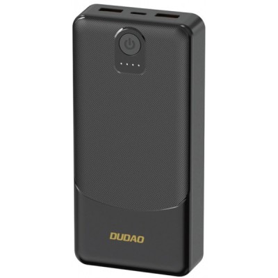 Baterie Externa Dudao K10, 10000mAh, 12W, 2 x USB-A, Neagra foto