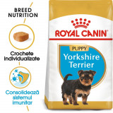 Royal Canin Yorkshire Puppy hrană uscată c&acirc;ine junior, 500g