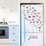 Sticker decorativ Giftify Fluturasi Multicolori, autocolant de perete cu fluturi