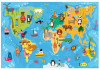 Puzzle de podea Animal World, Ludattica, 3-6 ani, 48 piese