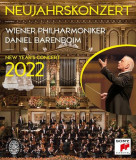 Neujahrskonzert 2022 (New Year&#039;s Concert) - Blu-Ray | Wiener Philharmoniker, Daniel Barenboim, Johann Struass, Josef Strauss, Joseph Hellmesberger, Clasica