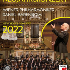 Neujahrskonzert 2022 (New Year's Concert) - Blu-Ray | Wiener Philharmoniker, Daniel Barenboim, Johann Struass, Josef Strauss, Joseph Hellmesberger