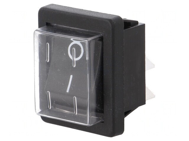 Comutator Rocker DPST ON-OFF 16A 250V Negru