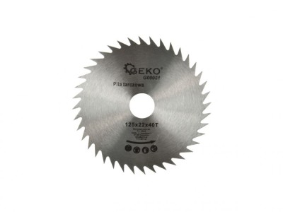 Disc circular pentru lemn 125x22x40T, Geko G00051 foto