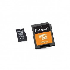 Card de Memorie Micro SD cu Adaptor INTENSO 3413480 32 GB Clasa 10 foto