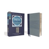 NIV Study Bible, Fully Revised Edition, Personal Size, Leathersoft, Navy/Blue, Red Letter, Comfort Print
