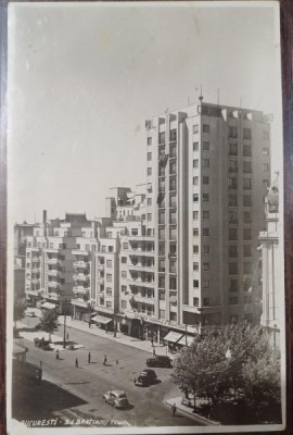 Carte postala - Bucuresti: Bd. Bratianu foto