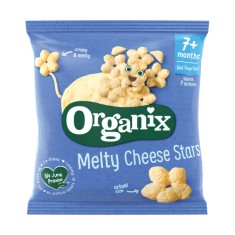 Snack stelute din porumb cu branza +7 luni Bio, 20g, Organix