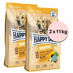 Happy Dog NaturCroq Geflügel Pur &amp; Reis 2 x 11 kg