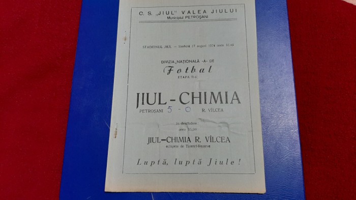 program JIul - Chimia Rm. Vilcea
